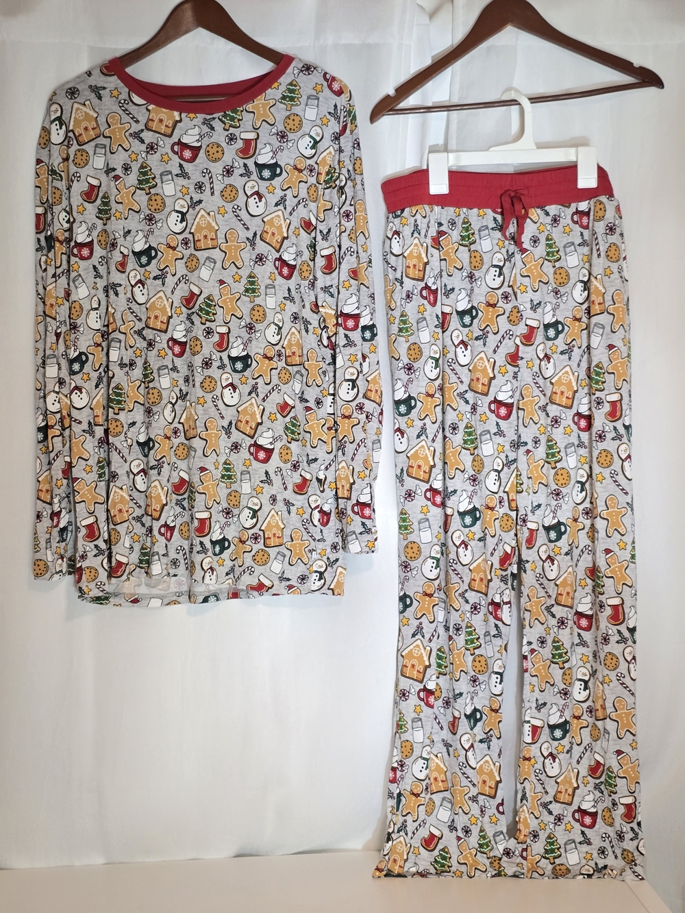 NWOT Little Sleepies Holiday Gingerbread Christmas Treats Pajama Set, XXL